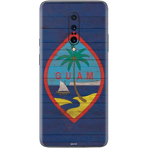 Guam Flag Dark Wood OnePlus 7 Pro Skin